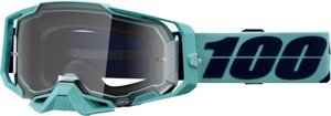 100% Armega Goggles Esterel Teal Clear Lens Adult Unisex - Premium clear lens goggles for offroad and motocross