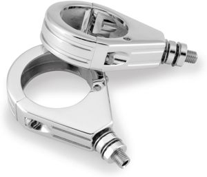 Bikers Choice Chrome Grooved 41MM Clamp with 5/16-18 Stud Universal - Perfect for signals, cables, & lowers