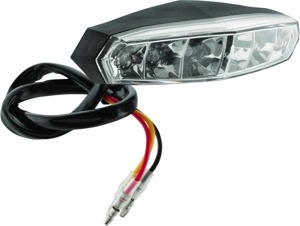 BikeMaster LED Mini Tail Light with License Plate Light - Mini LED tail light with license plate light