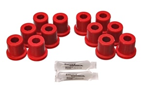 Red Front Leaf Spring Bushing Set of 12 Fits 81-89 Toyota FJ40/FJ60 Landcruiser