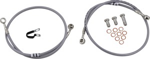 Stainless Steel Front 2-Lines Brake Line Kit - For 04-12 Yamaha FZ6/R