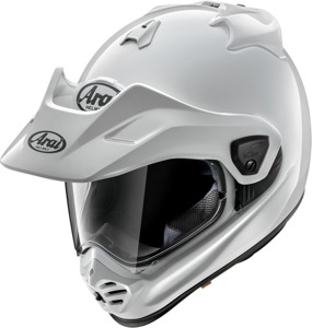 Arai XD-5 Solid Helmet Gloss White XL - Dual sport helmet, gloss white, XL