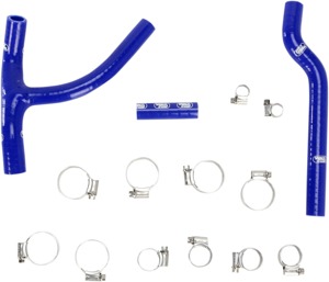 Blue Radiator Hose Kit w/ Clamps by Moose Fits 07-15 Yamaha WR250F