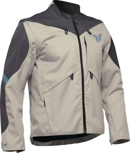 Thor Terrain Jacket Black Sand Men's Large - Water-resistant dual sport jacket, Men's size L