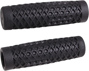 ODI Vans Grips Black 7/8 Inch Pair - Classic waffle pattern motorcycle grips, Black, 7/8"