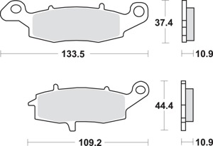 SBS 886LS Sintered Brake Pads