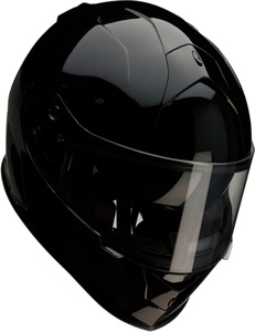 Warrant Solid Full Face Street Helmet Gloss Black X-Large
