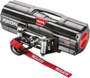 Warn Axon 4500 Winch with Wire Rope - Black