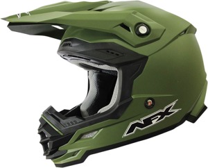 FX-19R Full Face Offroad Helmet Matte Green Large