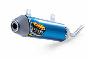 FMF Titanium 2.1 Slip-On Exhaust Silencer Blue Fits 22-24 Yamaha YZ125
