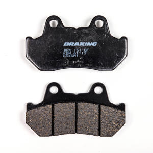 Braking 654SM1 Semi-Metallic Brake Pad Set For Honda Models - Semi-metallic brake pads for select Honda motorcycles