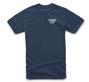 Alpinestars Racing Tri Tee Navy Large - Short sleeve cotton tee, Navy, Size Large