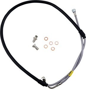 Stainless Steel Front Brake Line Kit - For 90-95 Yamaha YZ125 & YZ250