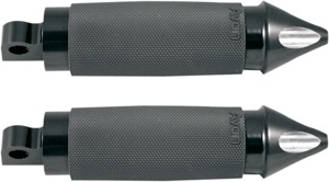 Avon Black Folding Air Cushioned Footpegs