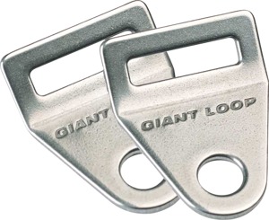 Giant Loop Strap Anchors Stainless Steel Mounts Pair - Universal heavy gauge stainless strap anchors, Pair