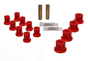 Energy Suspension Leaf Spring Bushing Set - Red Fits Jeep