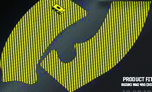 D'Cor Frame Grip Guard Decal Yellow Fits 2018 Suzuki RMZ450