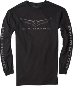 Factory Effex Men's Gold Wing Icon Long Sleeve Tee Black XL