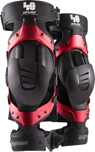 EVS Axis Sport Knee Brace Pair Red Medium 40th Anniversary Edition