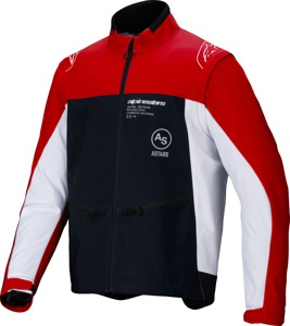 Alpinestars Lite-Dura Softshell Jacket Medium Black/Red/White - Softshell jacket in Medium Black/Red/White