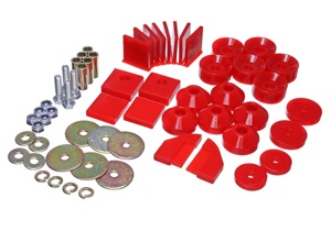 Red Body Mount Set Fits 1986-1995 Suzuki Samurai