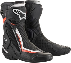 SMX Plus Street Riding Boots Black/Red/White US 6