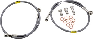 Stainless Steel Front 2-Lines Brake Line Kit - For 03-07 Suzuki SV1000S