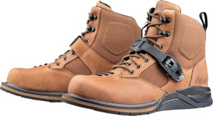 ICON Superduty6 Safety Toe Boots Brown Size 11 - Protective riding boots for street use