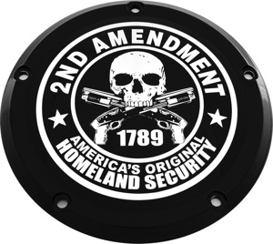 Custom Engraving 7in Derby Cover Black For Harley Touring 2016-2022 - Black 7in derby cover For Harley Touring 2016-2022