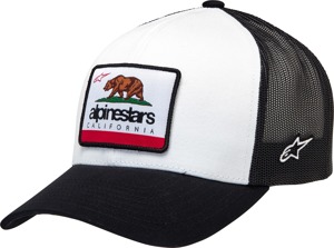 Alpinestars Cali 2.0 Hat White One Size - White snapback hat, one size fits most