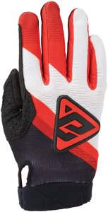 Answer 25 Peak Flo Gloves Black/Red/White Youth - Small - Youth motocross gloves in Small size