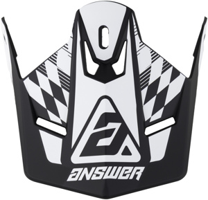 Answer AR1 Sweep Visor Black/White - Replacement visor for Answer AR1 Sweep helmet
