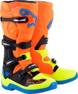 Tech 5 Boots Orange/Flou Yellow/Blue SZ 7
