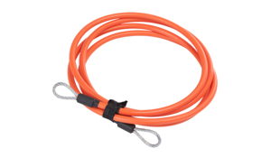 Giant Loop QuickLoop Security Cable 84 Inch Orange - 84 in. high-visibility orange security cable