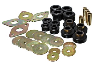 Body Mount Set Black Performance Polyurethane by Energy Suspension