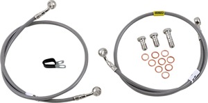 Stainless Steel Front Brake Line Kit - 2 Lines - For 02-07 Honda 919/CB900F