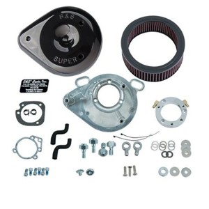 01-17 Stock EFI BT Models Teardrop Air Cleaner Kit - Gloss Black