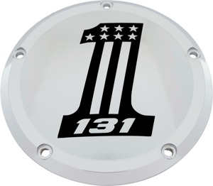 Custom Engraving 6in M8 Softail Derby Cover 131 Chrome For Harley - Chrome derby cover For Harley M8 Softail 2018-2022