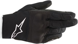 Women's S-Max Drystar Street Riding Gloves Black/White Medium