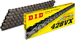 DID 428VX X-Ring Chain 132 Links Natural Finish - 428VX X-Ring Chain, 132 links, fits 350cc max bikes