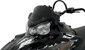 Powermadd 11.5" Low Black Windshield Fits Polaris IQ RMK