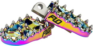 FLO Motorsports Moto Style Footpeg Set Jet Fuel 2x3.125 in Harley Davidson