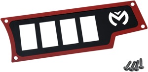 Moose Red Right Dashplate 4-Switch Small Steel Fits 15-19 RZR 900/1000