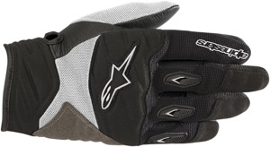 Women's Shore Street Riding Gloves Black/White Medium