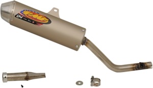 FMF Q4 Slip-On Exhaust with Spark Arrestor Silver For Honda CRF150F/230F