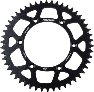 Fire Power Aluminum Rear Sprocket 50 Tooth Black - 50T lightweight aluminum rear sprocket, black