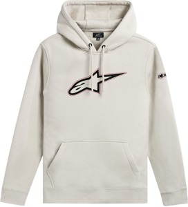 Alpinestars Insignia Hoodie Off White Large Men's - Pullover fleece hoodie in off white, size large