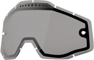 100% Dual Pane Vented Smoke Lens for Accuri Racecraft Strata Goggles