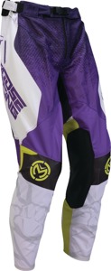 Moose Sahara Pants White/Hi-Vis/Purple Men's 30 Offroad Racewear - Breathable offroad race pants, men's size 30