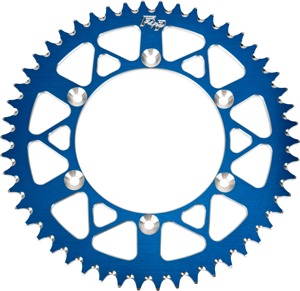 Fire Power Rear Aluminum Sprocket 50T 520 Blue For Yamaha YZ/WR Models - Fits Yamaha YZ/WR models, rear, 50T, 520 chain